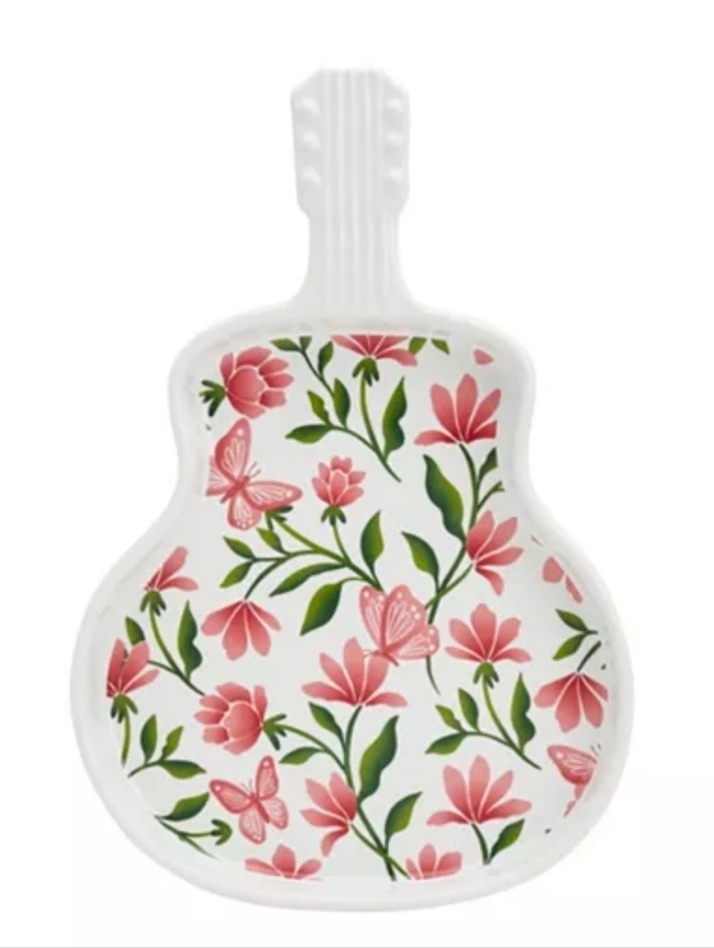 Dolly Parton Ceramic Floral Guitar-Shaped Serving Dish